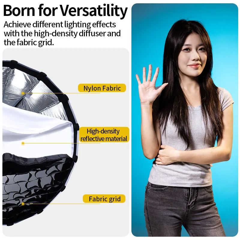 Softbox مكافئ قياسي من Ulanzi ، حامل Bowens صغير ، Softbox محمول ، LAS003 ، 60 الرومانسية