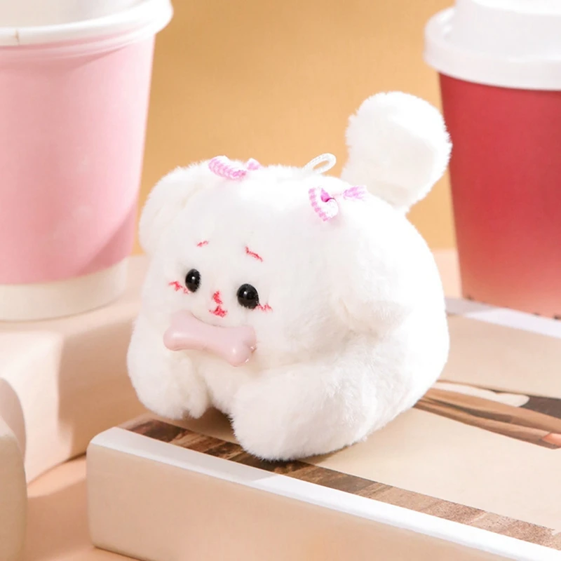 A Soft And Comfortable Stuffed Animal Move And Swing Rotating Cat Doll Wag Tail Cat Plush Toy