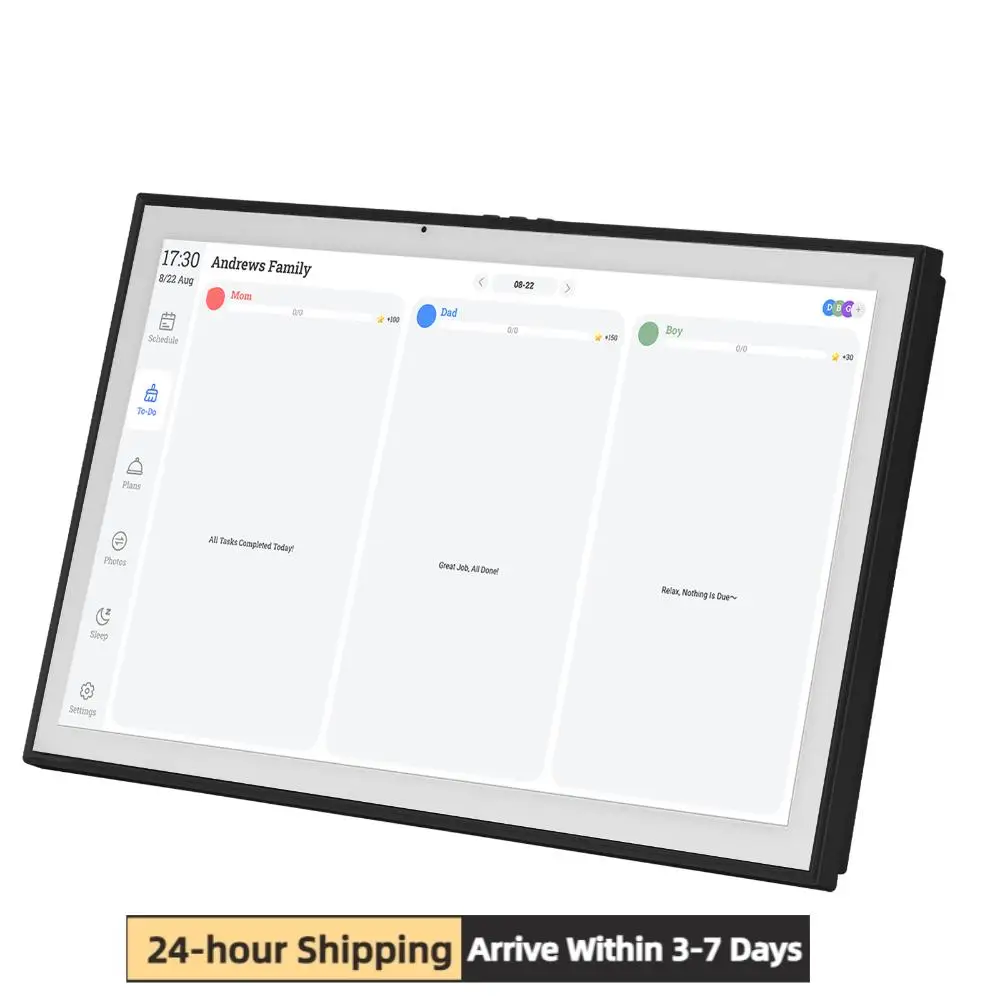 

21.5Inch Smart Digital Calendar with Interactive Touchscreen Display Electronic Chore Chart Wall & Desk Mountable