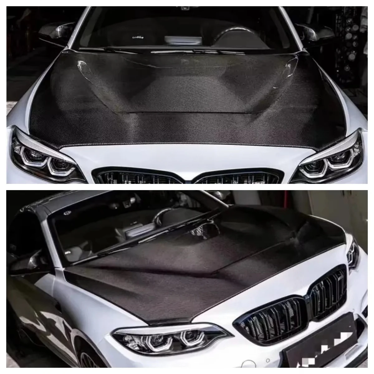غطاء محرك السيارة من ألياف الكربون طراز GTS لـ F87 F22 F20 M2 M2C M235i 2014-2019 #2
