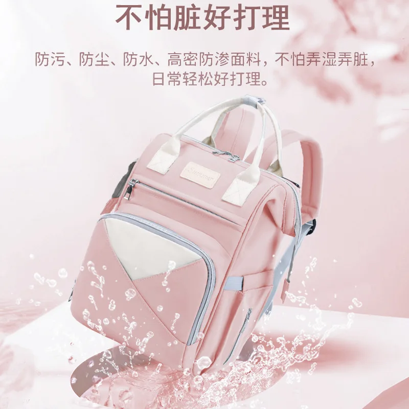Wholesale Diaper Bags Multi-functional Fashionable Casual Waterproof Mommy Bag Outdoor Baby Walking Large Capacity Backpack