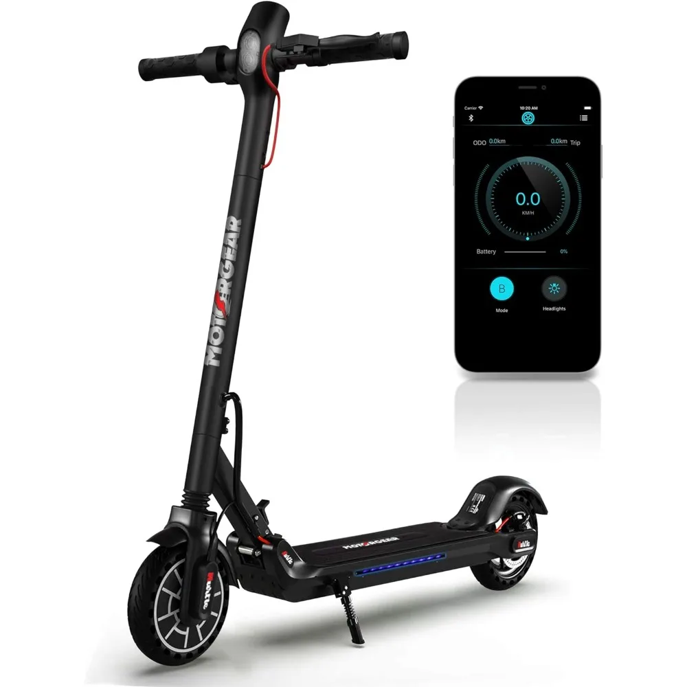 

Folding Electric Scooter for Adults-300W Brushless Motor Foldable Commuter Scooter w/8.5 Inch Pneumatic Tires,3 Speed Up