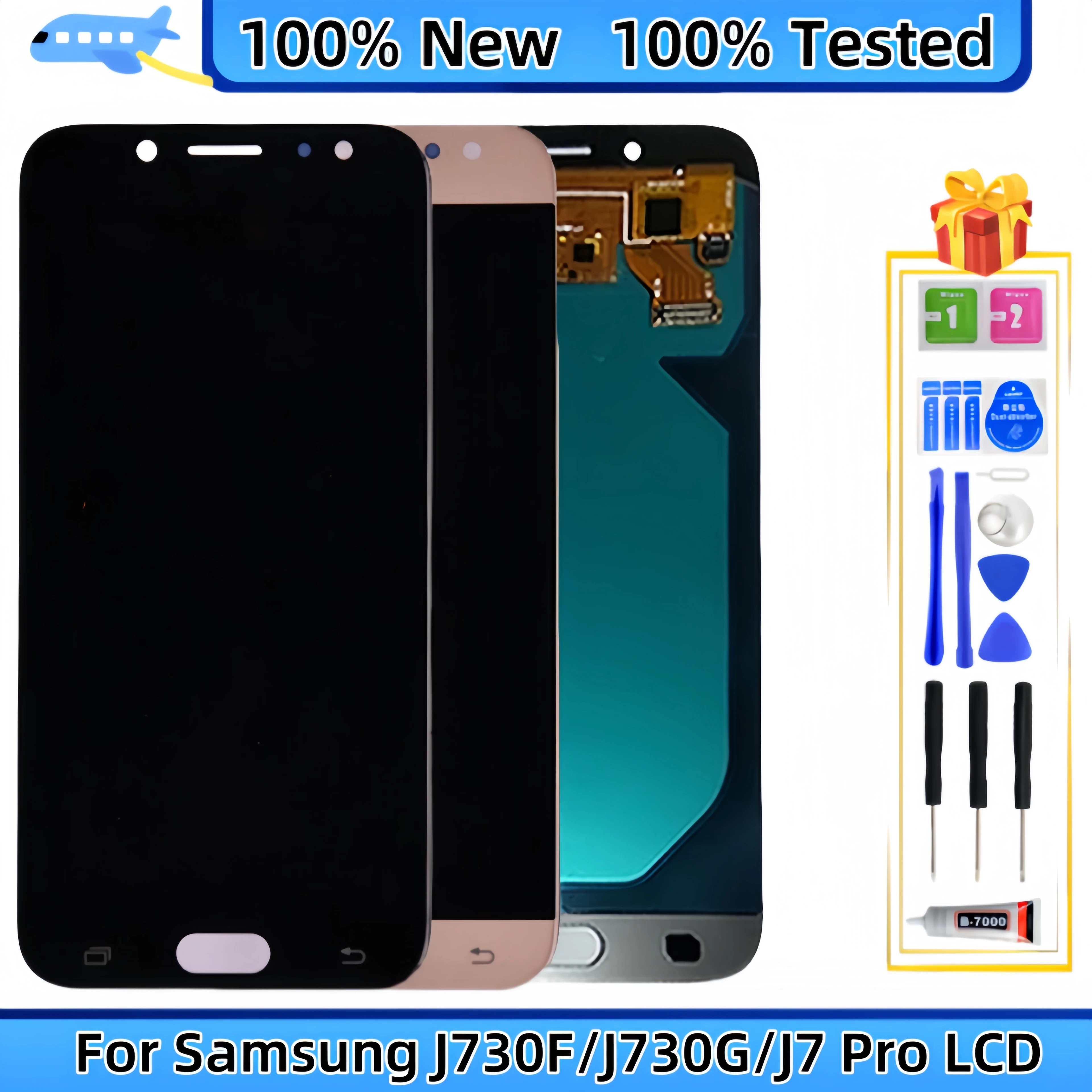 

For Samsung Galaxy J7 Pro J7 2017 J730 SM-J730F SM-J730FM J730K S727VL LCD Display Touch Screen Digitizer Assembly Replacement