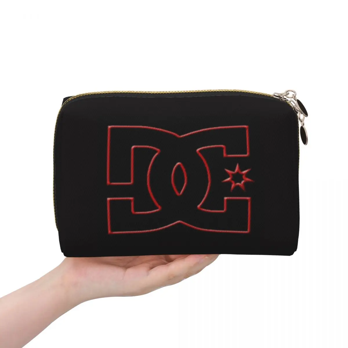 DC Shoe Co Women Cosmetic Bag Travel Makeup Organizer Pouch Toiletry Storage Dopp Kit Box