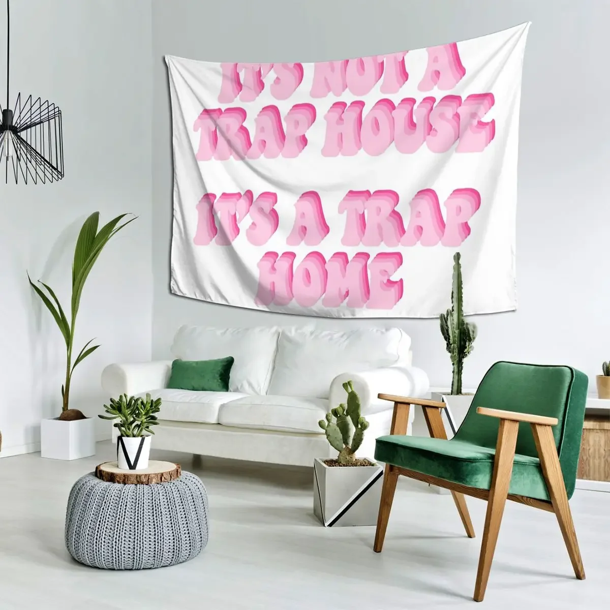 Its Not A Trap House Its A Trap Home Tapestry Hippie Wall Hanging Home Decoration Tapestries for Living Room Bedroom Dorm Room