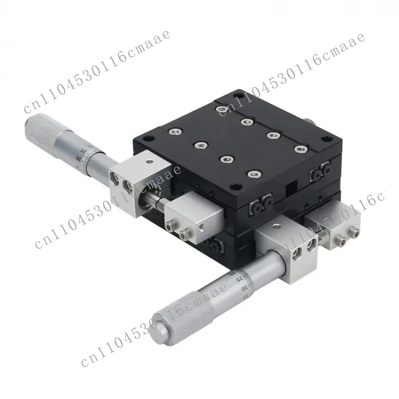 60*60mm XY Axis Manual Displacement Platform High Precision Sliding Table Linear Stage