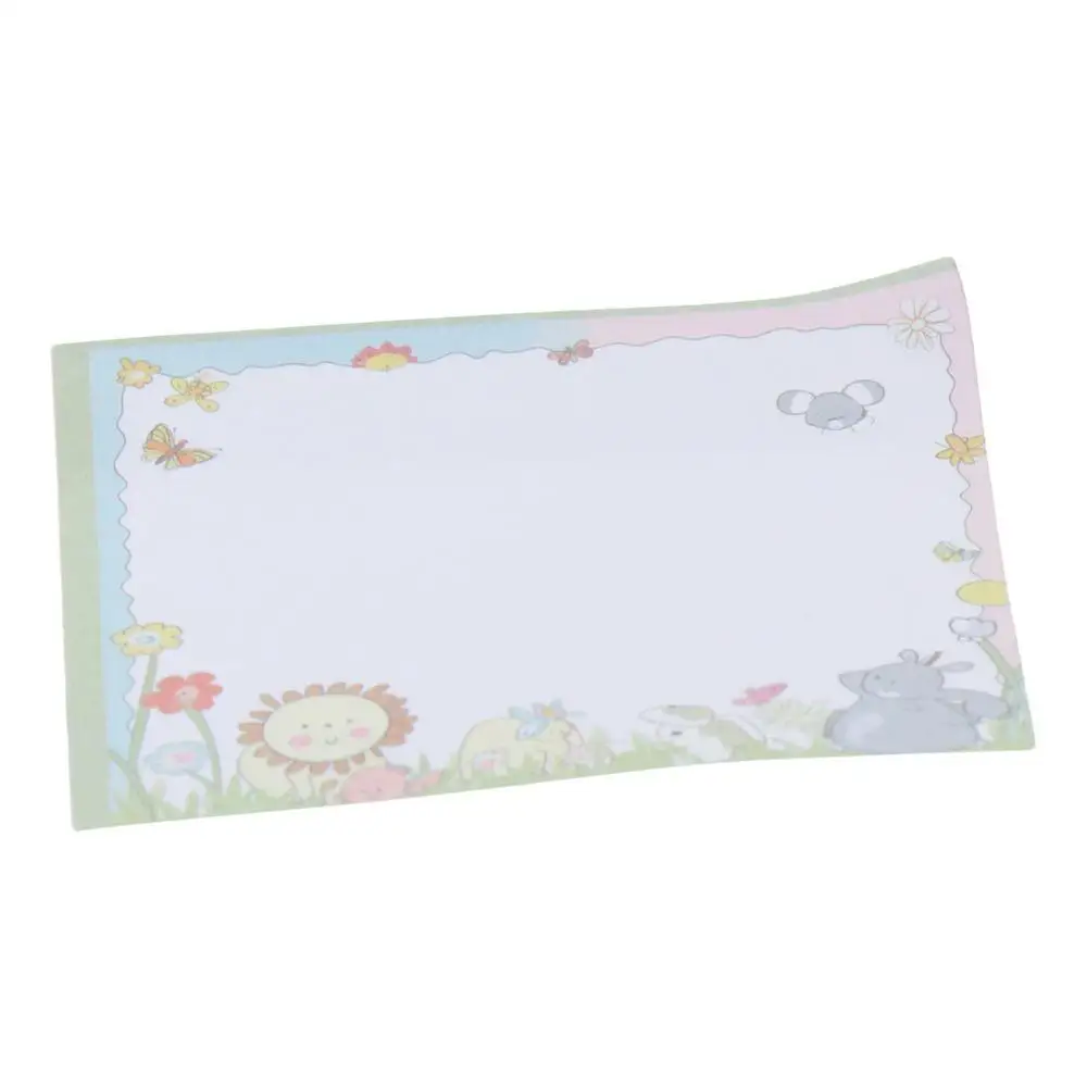4Pcs 50 Sheets Animal Sticky Notes Set Cute Self-Stick Writing Note Pads Cartoon Office Supplies