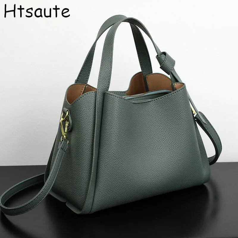 

Retro Autumn Winter Handbags Brown PU Leather Single Shoulder Crossbody Bags Women’s Large Capacity Handbags Designer Tote Bag