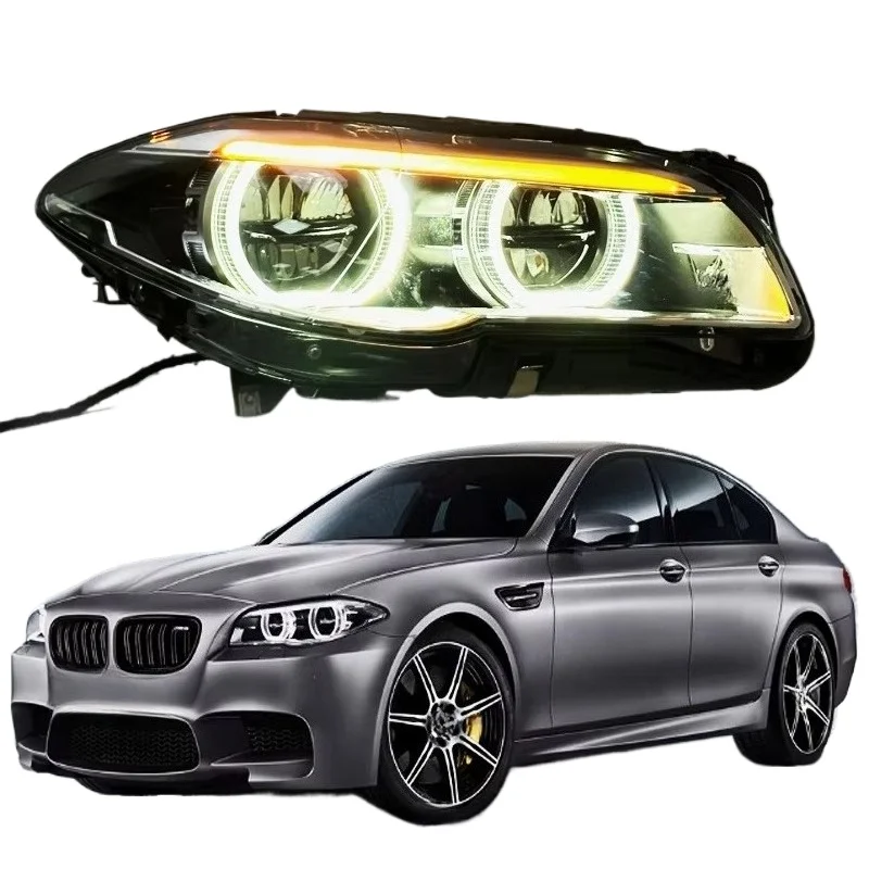 

Автомобильные аксессуары для BMW 5 серии F10 F18: Полностью светодиодные фары 2011-2017, дневные ходовые огни, передние фонари, задние фонари, установка Plug and Play