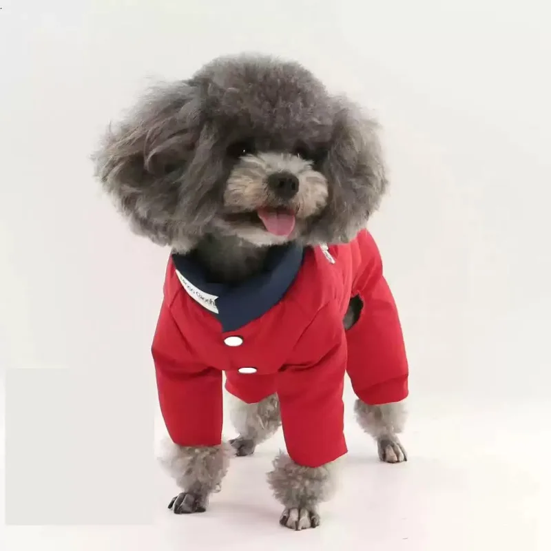 Can Tow Pet Cotton Clothes, Dogs' Autumn and Winter Cotton Clothes, Small Dogs' Winter Thick Clothes