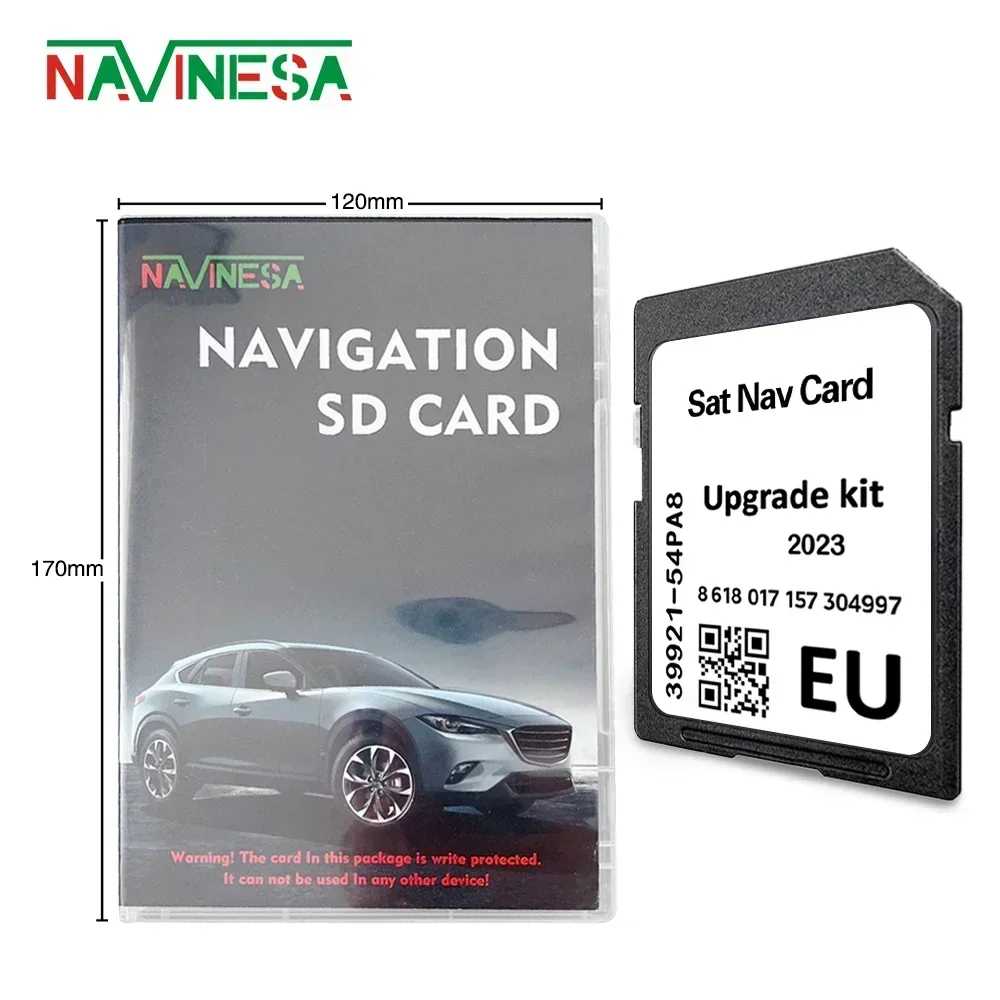 Latest Naving Map SD Card Navi 2023 for Suzuki Baleno from 2016 to 2021 GPS Sat NAV Europe UK Portugal Slda