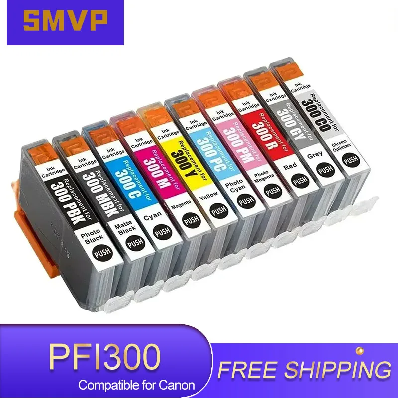 PFI 300 PFI300 PFI-300 Premium Color Compatible Inkjet Ink Cartridge for Canon imagePROGRAF PRO-300 PRO 300 Printer