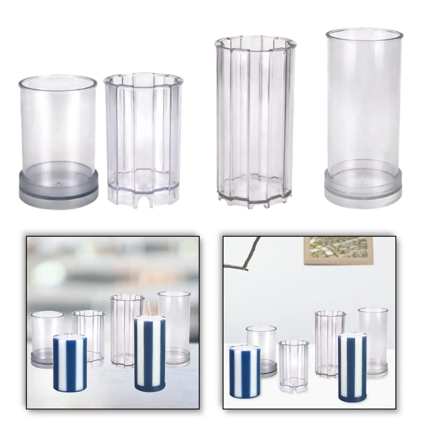 شمعدان بلونين، نموذج مصنوع يدويًا، نموذج زخرفة فريد من نوعه غير لاصق