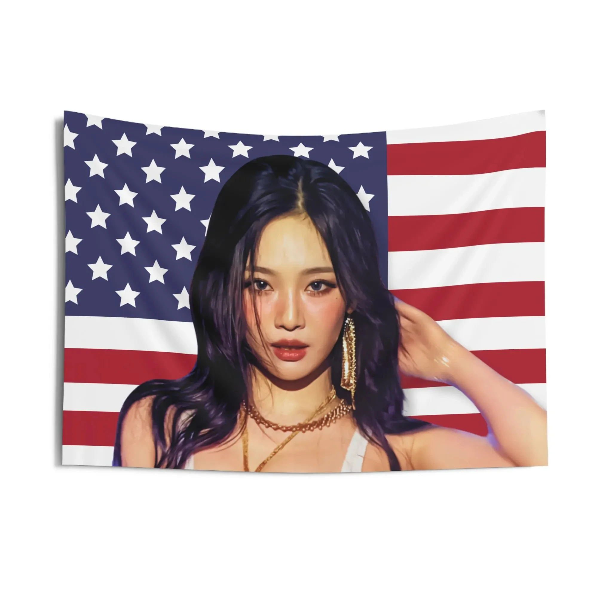 نسيج جدار أنيق من جيني، عنصر تزيين الغرفة الجمالية لديكور جدار غرفة النوم، نسيج الرسوم المتحركة المفضل لدى المراهقين