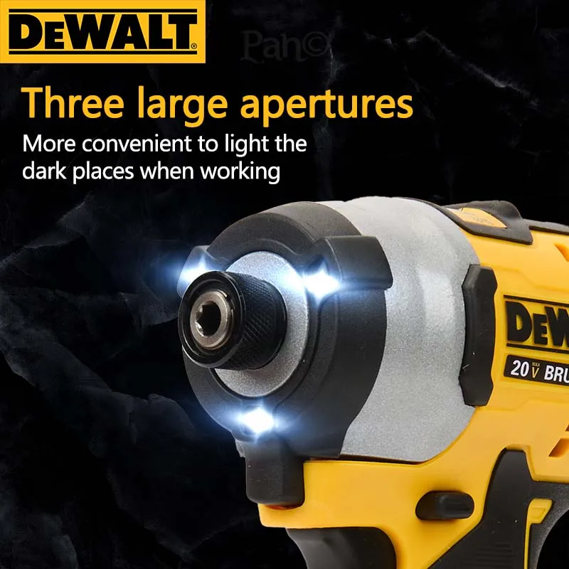 DeWalt 20V Brushless Impact Screwdriver Plasterboard Colored Steel Tile Dovetail Screw Electric Screwdriver Dcf850 전동드라이버 공구