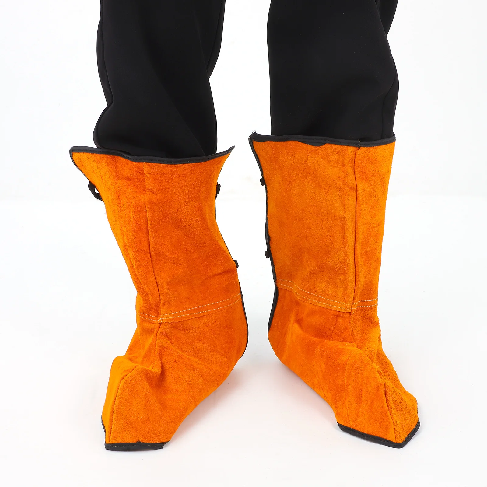 

2pcs Welding Spats Durable Welder Shoe Protective Foot Covers For Men Safety Shoe Covers Reusable Welding Boot