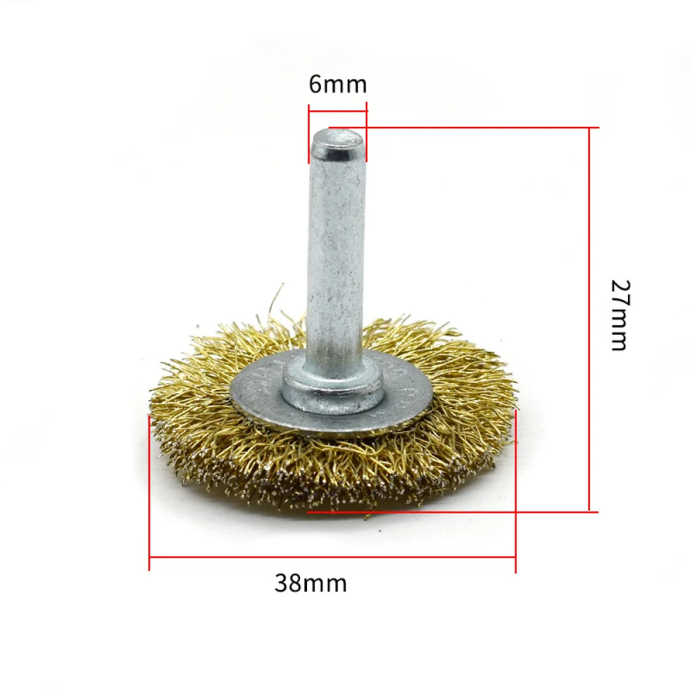 Multi Shape Wire Brush Set For Rotary Drill Tool Metal Cleaning Deburring Grinding Rust Removal Paint Stripper