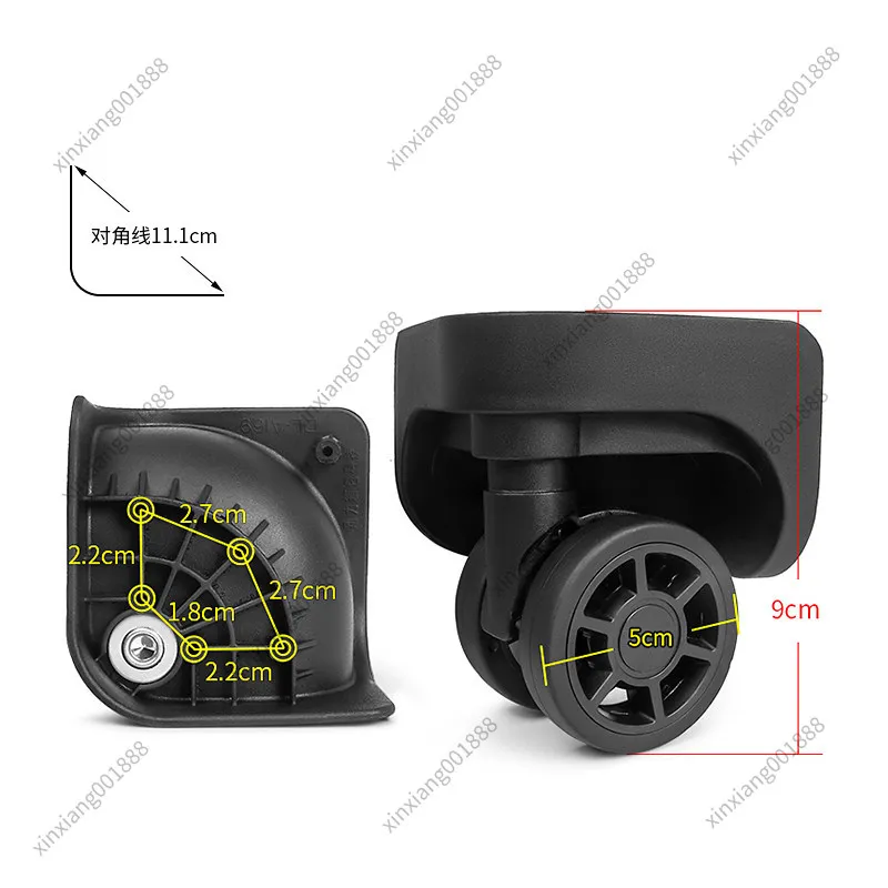 DL-A169 LBJ B171 Luggage Replacement Swivel Wheels Silent Trolley Suitcase Caster Repair Spare Parts For Travel Leather Case