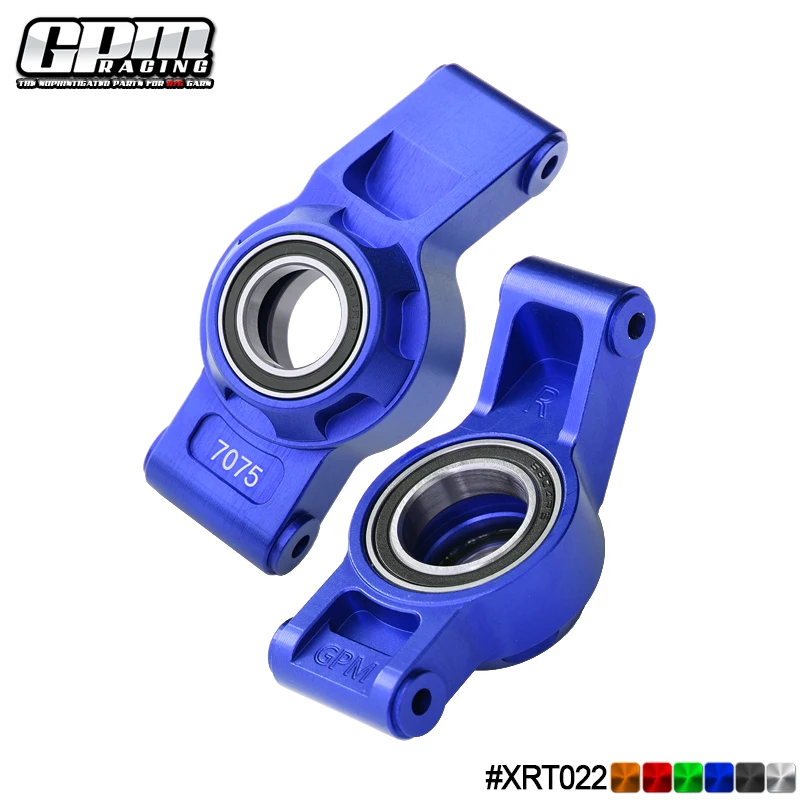 

GPM 7075 Alu Rear Hub Stub Axle Carriers & 3 Oversize Bearing XRT X-Maxx TRAXXAS