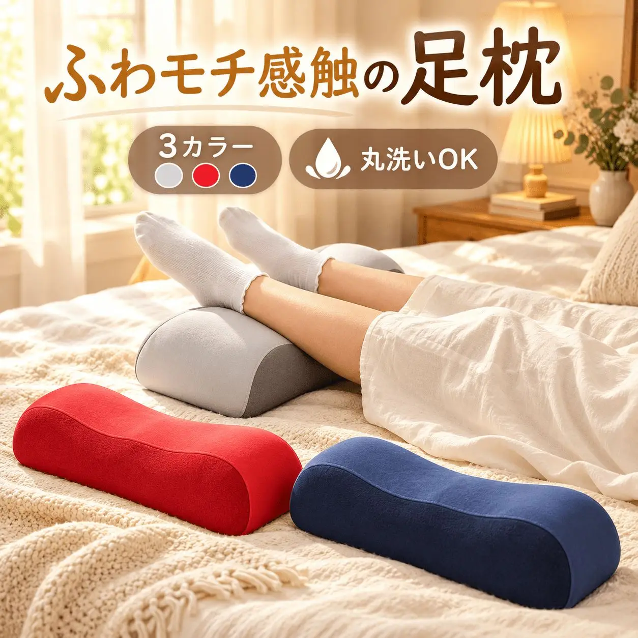 【¥1,009】波型マイクロビーズ入りレッグクッション-アリエク特価アラート