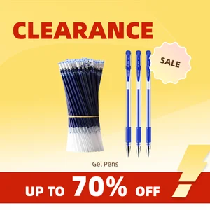 Clause_gel Pen Set Black Blue Boleto 0.5 mm Reabastillas Lindos Suministros de Escuelas y Oficinas de Escuelas Kawaii Corea Stationery_co 6 mejores suministros de oficina de ventas - №3