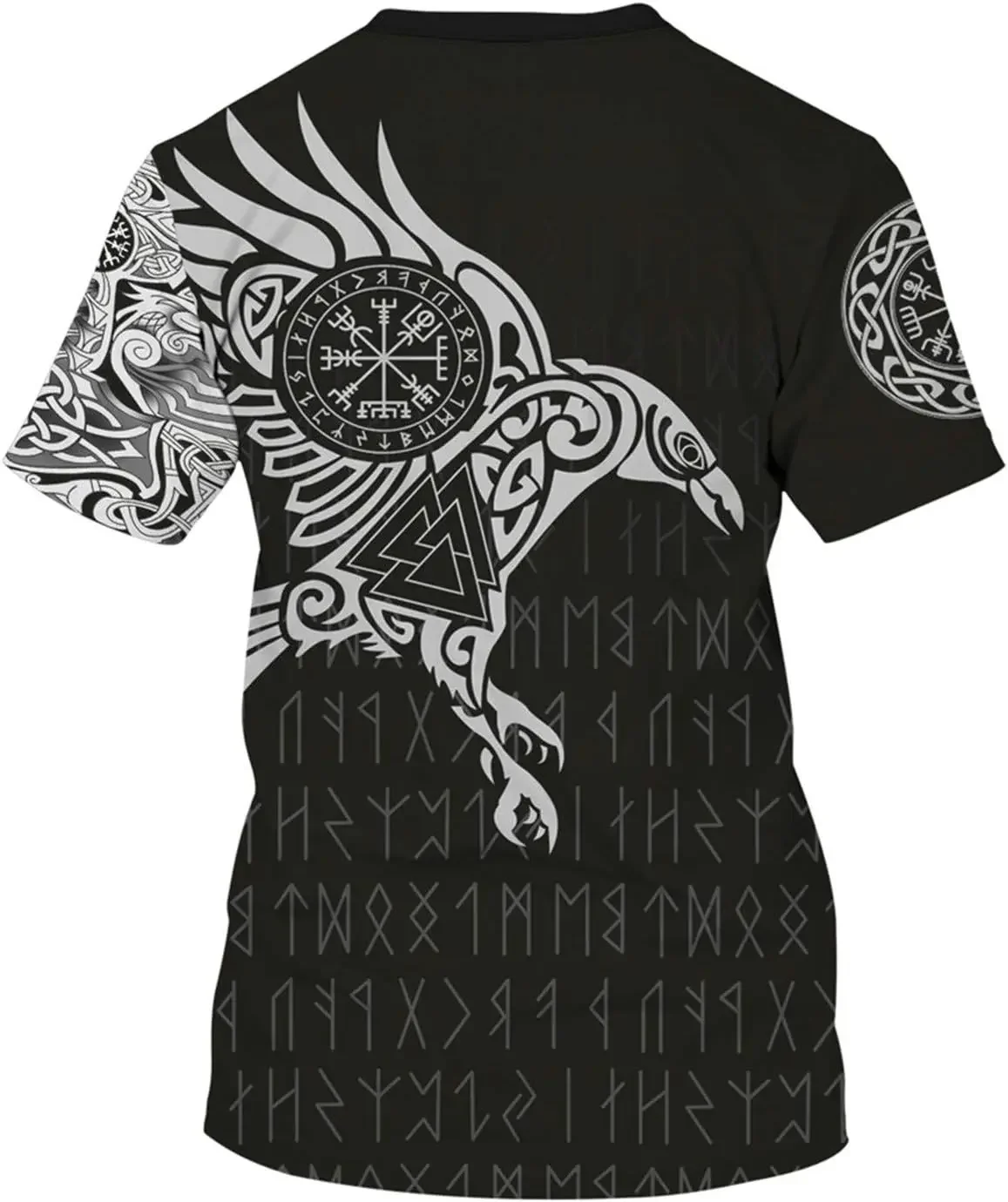Neues Wikinger-Muster 3D-Druck Sport Schnelltrocknend Atmungsaktiv Herren Casual Plus-Size T-Shirt Outdoor Street Fashion Harajuku Y2K Sommer-Oberteil – Detail 3
