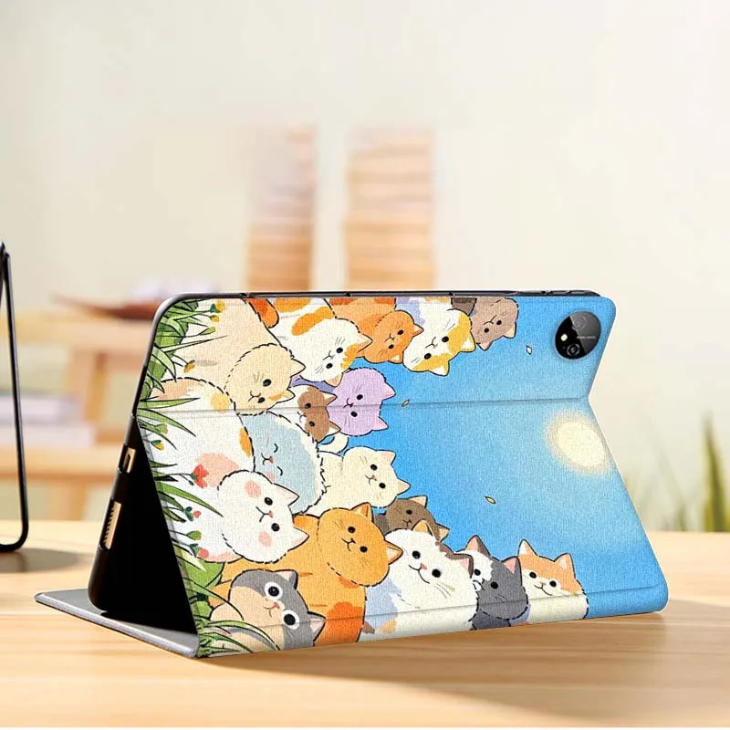 كارتون لطيف القط الفن ل الشرف الوسادة تبويب ماجيك GT GT2 6 X8 V7 V8 X9 8 9 13 X8a X9a Pro 10 12.1 12.5 بوصة اللوحي #6