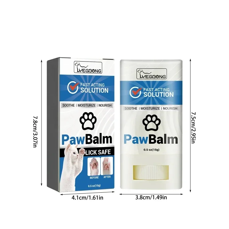 67JE Pet Paw Care Balm Pet Paw Cream Hydrating and Comfortable Balm for Dogs and Cats Puppy Foot Moisturizer Paw Caring Balm