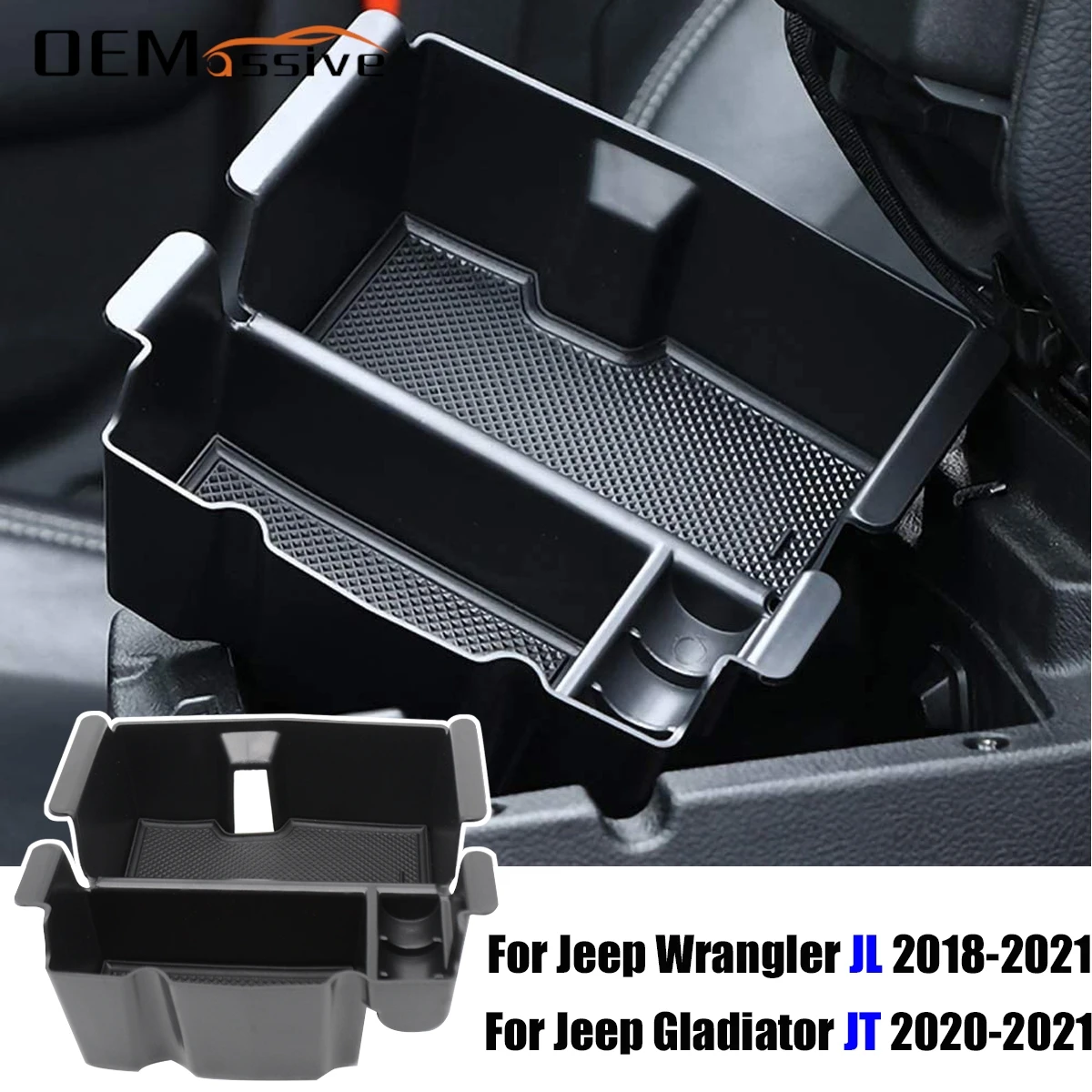 

Center Console Organizer Central Armrest Storage Box Tray Container Pallet Holder For Jeep Wrangler JL Gladiator JT 2018 - 2025