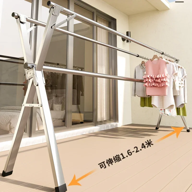 Cross borderFolding clothes rack landing balcony household indoor bask in the quilt artifact