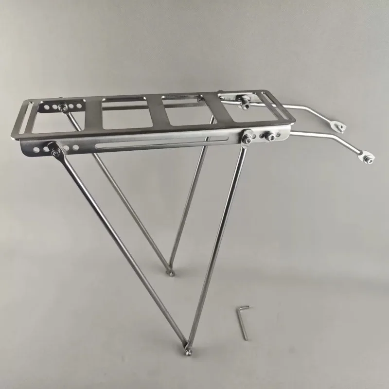 High Load Bicycle Rear Rack Stainless Steel Bicycles Luggage Carrier Sturdy Thick Mountain Bike Frame General Bikes Accessories