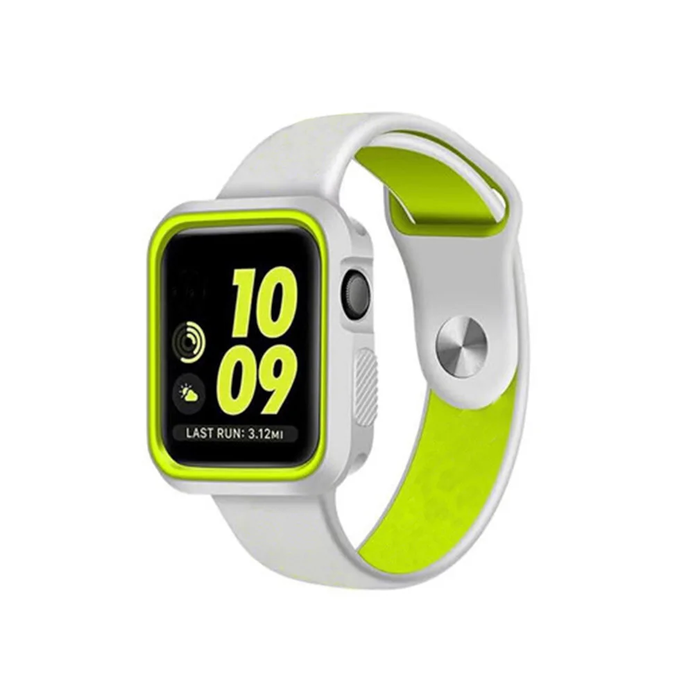 

Full Cover Silicone Case For 42Mm Shockproof Waterproof Sporty Bright Color Mixed Style Protective Case For Apple