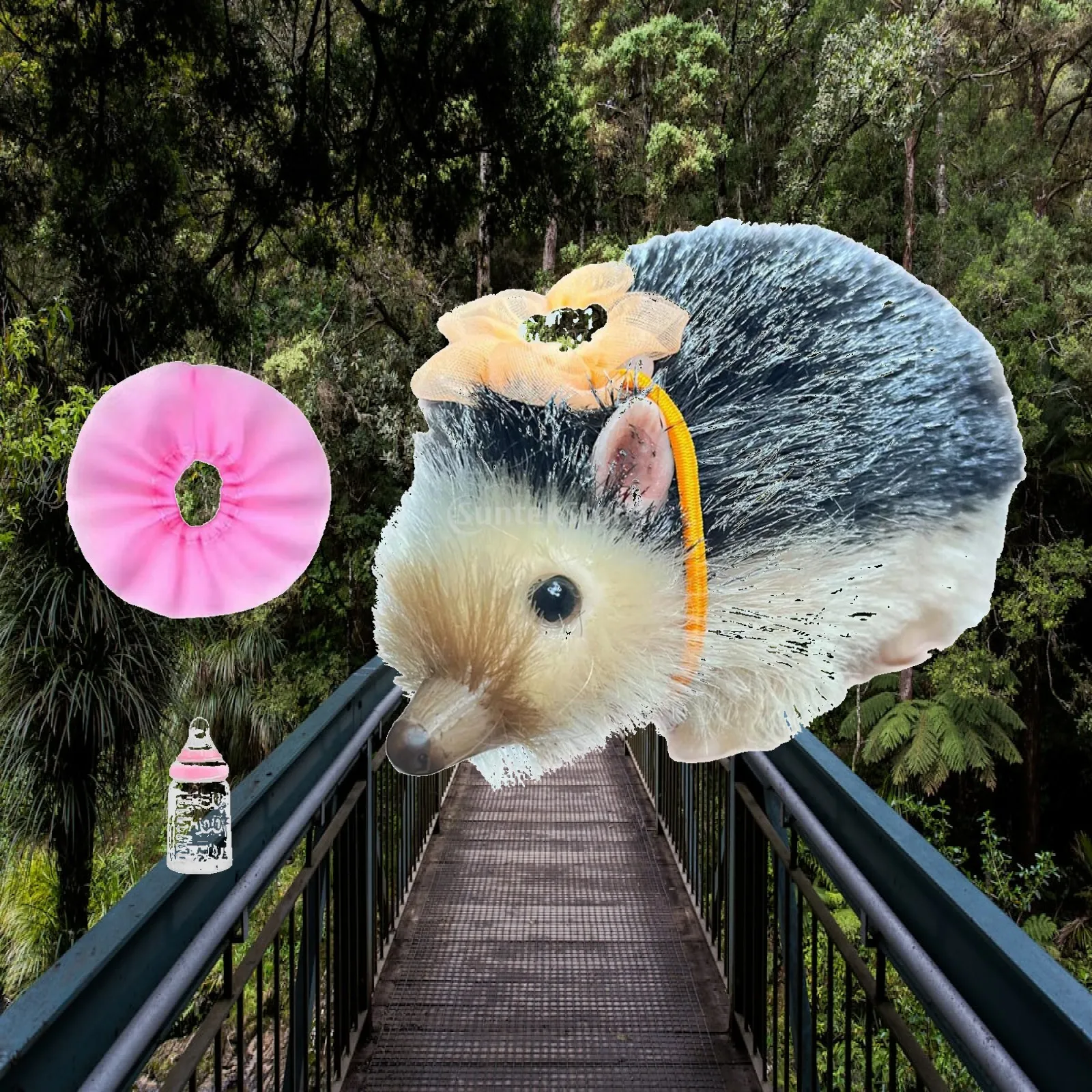 Cute Mini Hedgehog Silicone Reborn Baby Doll Full Body Lifelike Animal Model Soft Touch Toy for Girl Children Photography Prop
