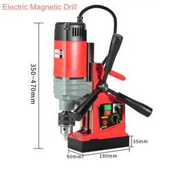 Small Industrial Grade Magnetic Drilling Rig Magnetic Drill Press Electric Mag Bench Tapping Drilling Rig Machine for Engineerin