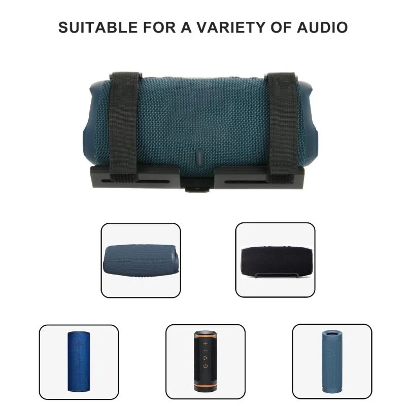 Metal Bicycle Speaker Fixing Bracket Bike Speaker Mount Adjustable Strap Accessories for JBL Charge 3/4/5/JBL Flip 4/5/6 Speaker