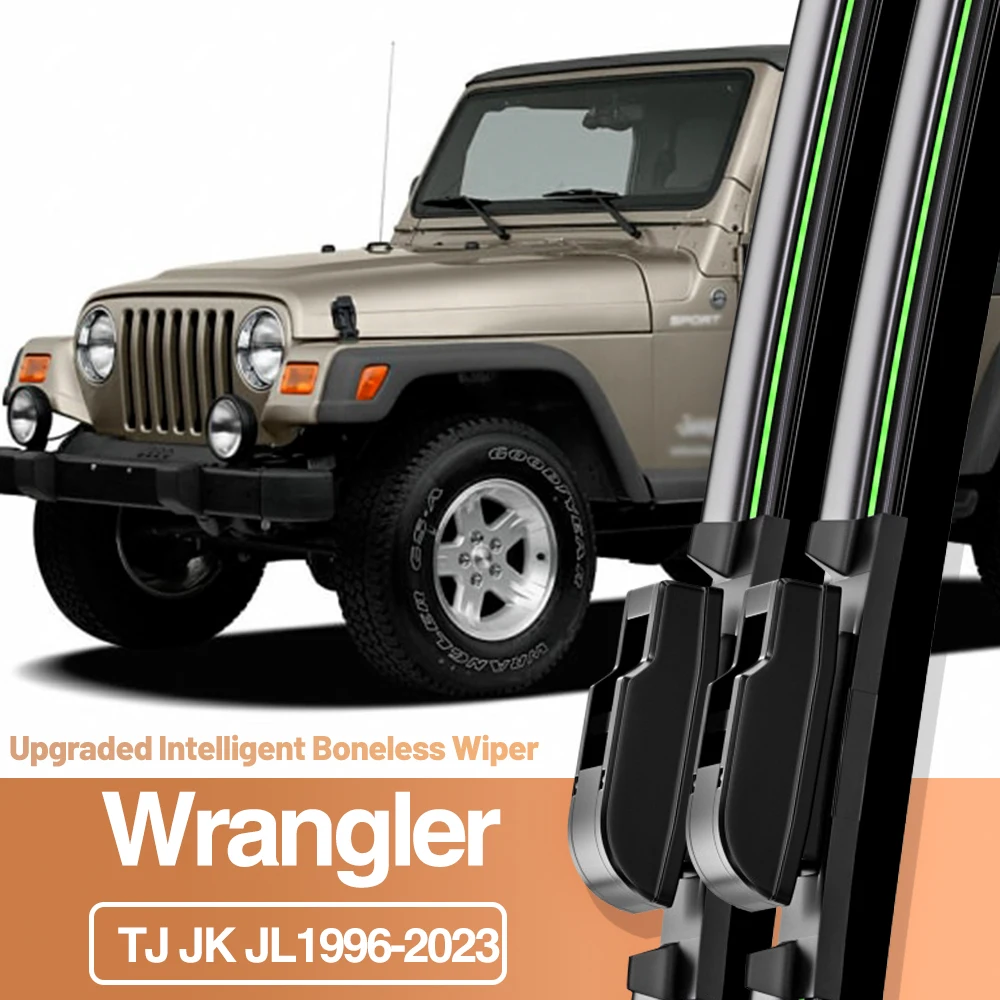 2 stücke Für Jeep Wrangler TJ JK JL 1996-2023 Frontscheibe Wischer Klingen Windschutzscheibe Fenster Zubehör 2000 2010 2016 2019 2021