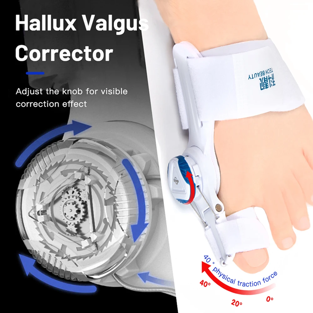 Orthopedisch Bunion Corrector Apparaat Voetverlichting Hallux Valgus Teen Correctie Pedicure Voeten Bot Duim Versteller Voet Massager