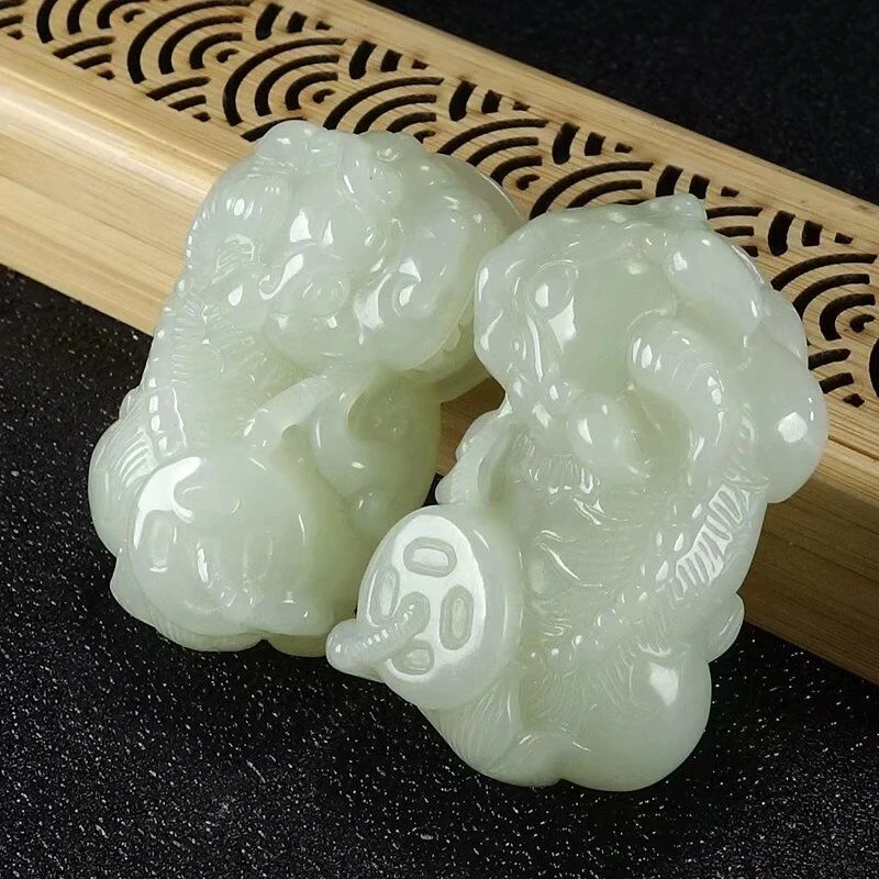 Hetian Jade Pixiu Pendant for Men and Women, Jade Necklace, Pixiu Couple Pendant, Tyrant Pixiu Pendant, Jade Ornament