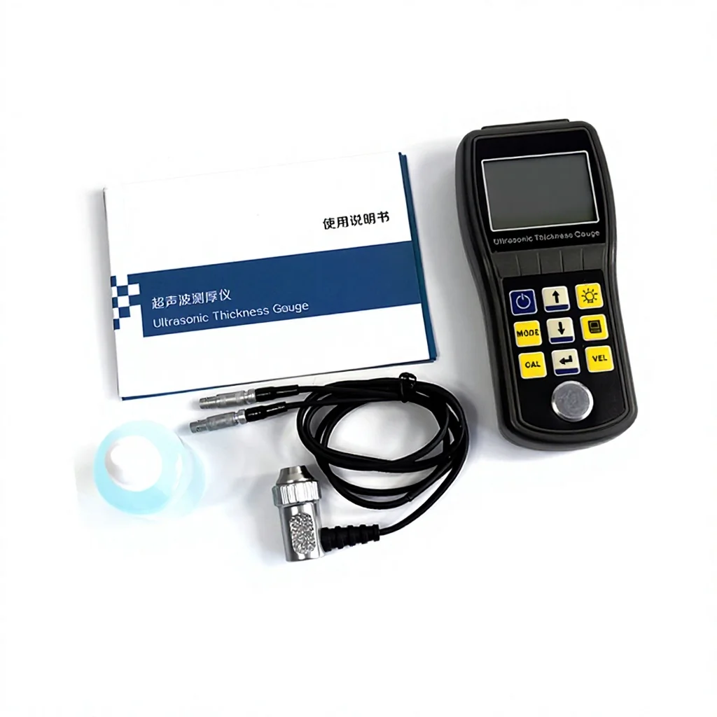 UT210 Portable Digital Ultrasonic Thickness Gauge Wall Meter with 0.1mm Accuracy Durable ABS Plastic Material