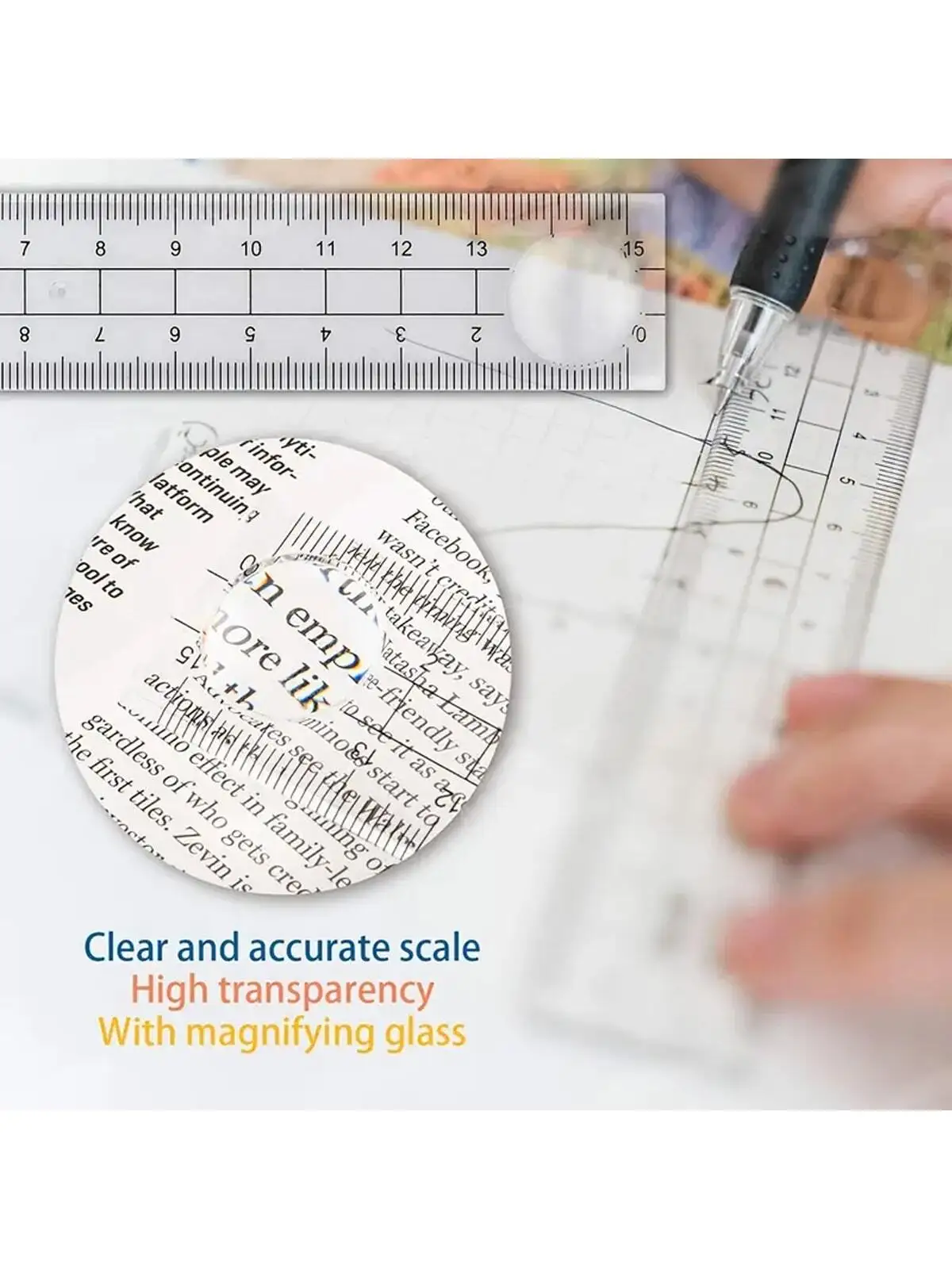 طقم بوصلة ومسطرة ديلي ، مجهز بمنقلة ، في من الرصاص ، قلم رصاص آلي ، 8 * *