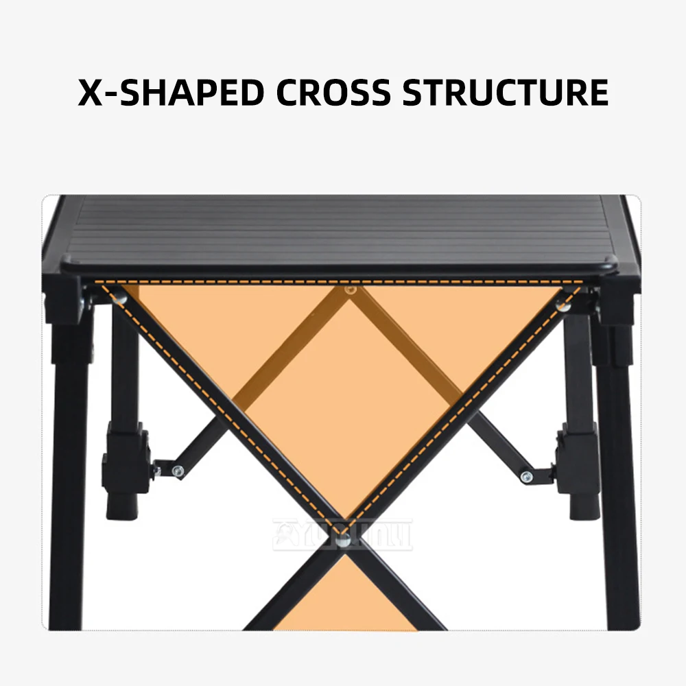 

Adjustable height outdoor dining table Outdoor tables and chairs Portable foldable egg roll table Camp table IGT table