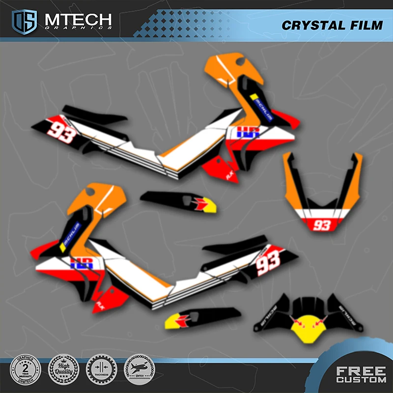 

DSMTECH Custom Motorcycle Graphics Enduro Decals Stickers Kits For HONDA 2017 2018 2019 2020 X-ADV750 750cc 01