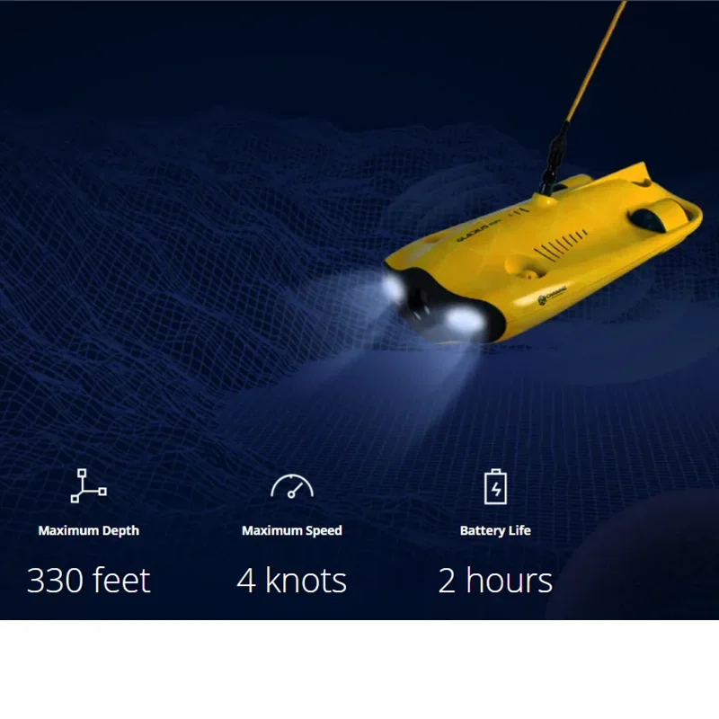 CHASING Mini S Underwater Drone With 4K HD Camera 5-Thruster One Key 100m Depth Hold Live Stream Diving Rescue Drone