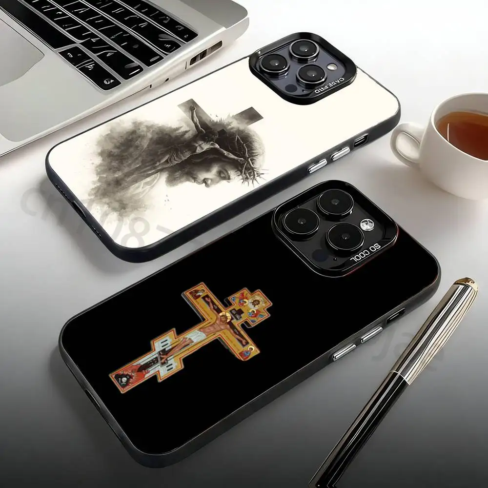 

Orthodox Cross Icon Phone Case For iPhone 17,16,15,14,13,12,11,Pro,Max,Plus,Mini, Matte Shockproof Case