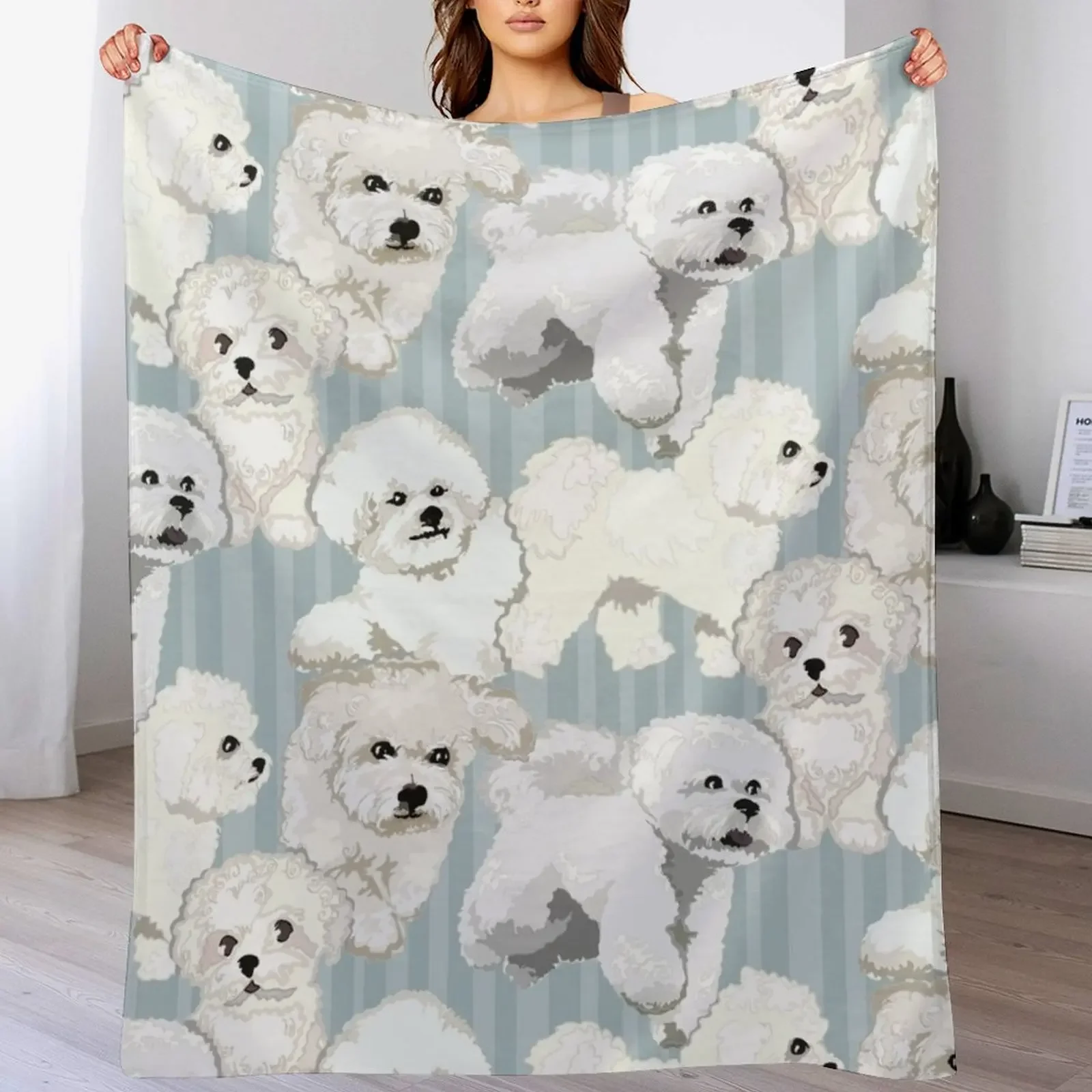 

Bichons Bichons Throw Blanket Luxury Kid'S blankets ands Luxury Throw Blankets