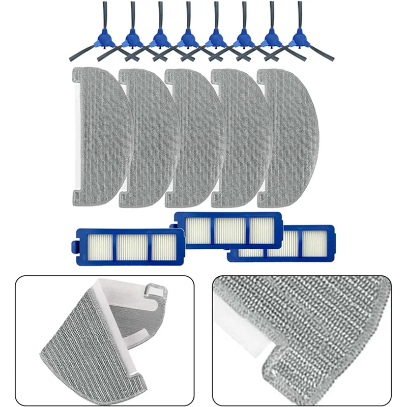 

B28C-For Eufy Robovac G40/G40 Hybrid+ Robot Vacuum Cleaner Side Brush Hepa Filter Mop Cloth Replacement Accessories