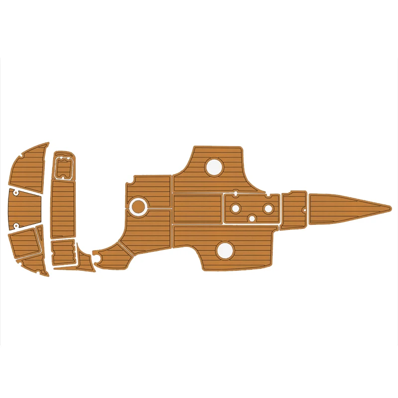 

Boat EVA Foam Teak Deck Floor Mat for 2001-2005 crownline 230 BR Cockpit Swim platform Pad Self Adhesive Marine Mat