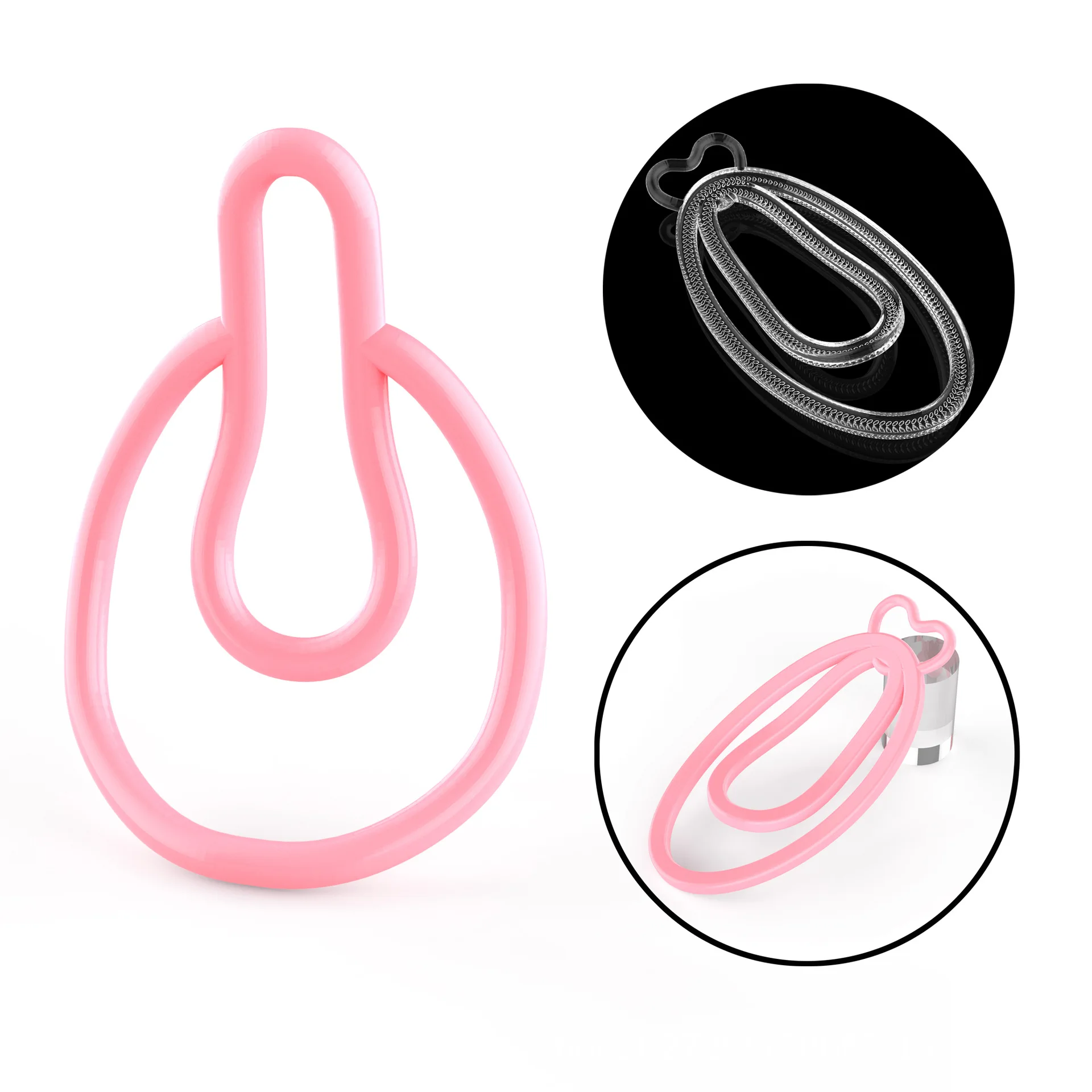 High Quality Love Heart Butterfly FuFu Clip Male to Female Device Imitation Female Lower Penis Clip Multiple Colors Available18+