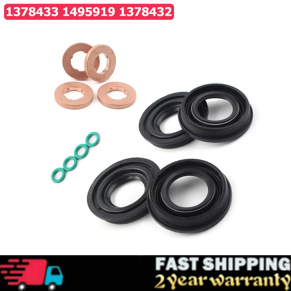 Fuel Injector Seal+Washer+O Ring Set For Citroen Relay 2010-2017 Ford Transit Mk6 Mk7 Peugeot 2.2 HDI 1378433 1372494 1795871