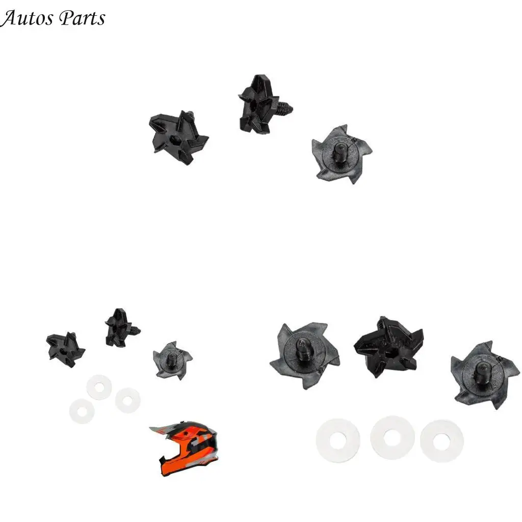 Vis casque pratiques 57BA, jeu vis casque universel, jeu fixation casque, vis métalliques adaptées aux amateurs